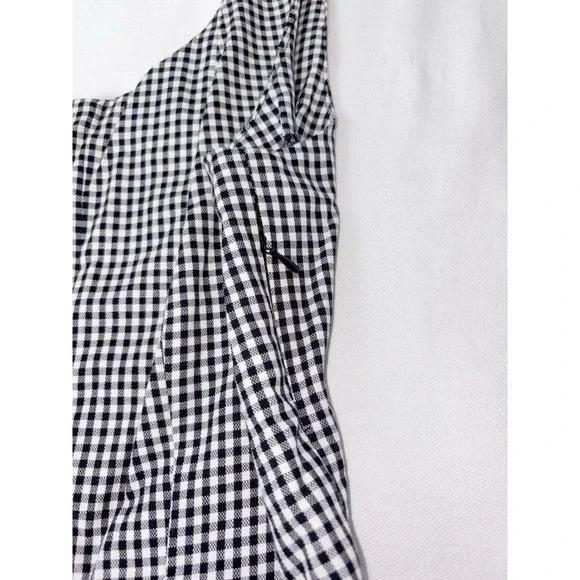 Universal thread Target Black White Gingham Midi Dress 4 Sleeveless Pockets - Picture 7 of 14